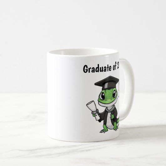 Lizard Gecko Abschluss Personalisiert Kaffeetasse (VorderseiteRechts)