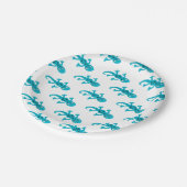 Lizard Gecko Clip Art Illustration Pappteller (Schrägansicht)