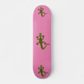 LIZARD GECKO PINK SKATEBOARD DECK (Vorne)