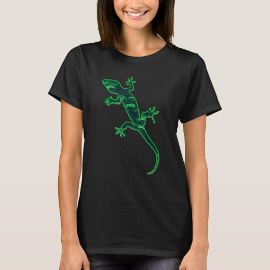 Lizard Gecko Zoologin Animal T-Shirt (Vorderseite)