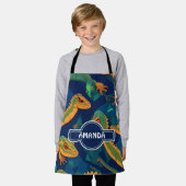 Lizard Geometric Personalisiertes Muster Schürze (Getragen)