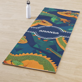 Lizard Geometric Personalisiertes Muster Yogamatte