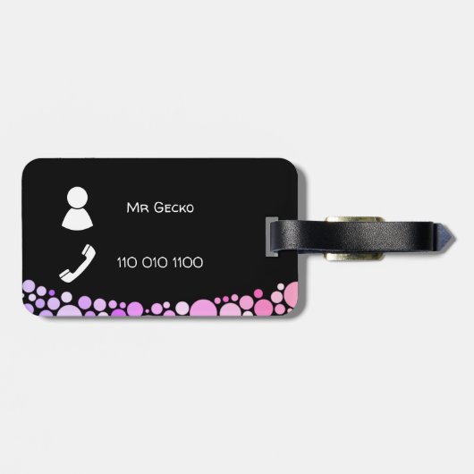 Lizard Gepäckanhänger (Rückseite horizontal)