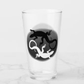 Lizard Glasses Personalisiert Reptile Art Glasses Glas (Vorderseite)