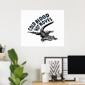 Lizard-Grafik mit sarkastischer Phase Poster (Heimbüro)