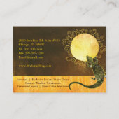 Lizard hält die Sonne stylish Visitenkarte (Rückseite)