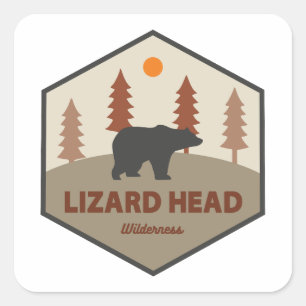Lizard Head Wilderness Colorado Bear Quadratischer Aufkleber