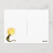 Lizard Holding the Sun Business Werbeaktion Postkarte (Rückseite)