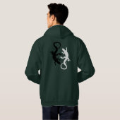 Lizard Hoodies Reptile Art Hooded Sweatshirts Gesc (Schwarz voll)