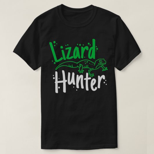 Lizard Hunter  Anole Reptile3  T-Shirt (Design vorne)