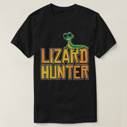 Lizard Hunter Funny Gecko Reptile Owner Kids Gift T-Shirt (Design vorne)
