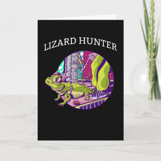Lizard Hunter Green Gecko Iguana Gekko Men Lizard Karte