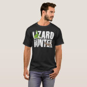 Lizard Hunter Lizzy Summoner Gecko Echsenfan Lizar T-Shirt (Vorne ganz)