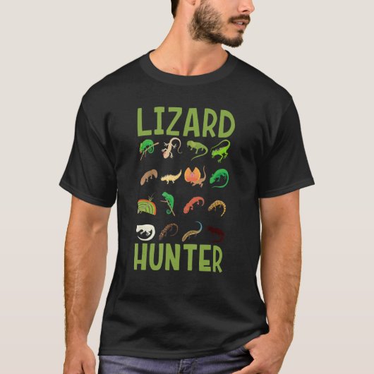 Lizard Hunter Reptile Bartard Dragon Lizards T-Shirt (Vorderseite)