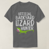 Lizard Hunter Reptile Fans oder Mensch T-Shirt (Design vorne)