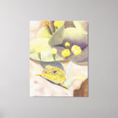 Lizard in der Wüste Leinwanddruck (Vorderseite)