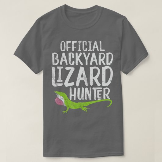 Lizard Jäger Geschenk für Reptilfans Junge oder Ma T-Shirt (Design vorne)
