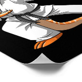 Lizard Karate Bartded Dragon Eigentümer Bartded Dr Poster (Ecke)