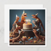 Lizard-Karte, Party, Reptiliengeburt Einladung (Vorne/Hinten)