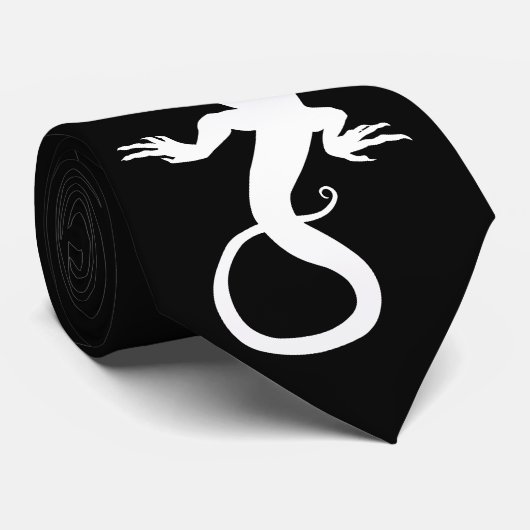 Lizard Krawatte Cool Reptile Gifts Lizard Art Neck (Gerollt)