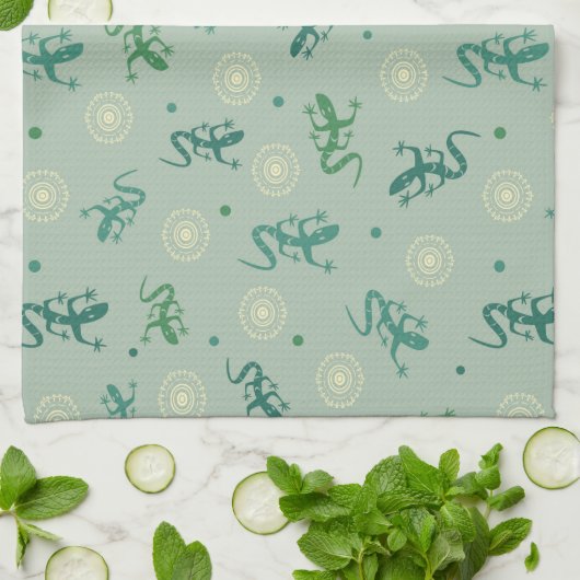 Lizard Küchentuch (Gefaltet)