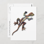 Lizard-Kupfer Postkarte (Vorne/Hinten)