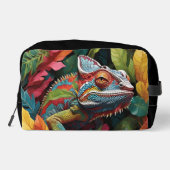 Lizard Leaves & Colour Waschbeutel (Rückseite)