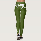Lizard Leggings Reptile Wildlife Art Leggings (Rückseite)