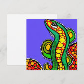 Lizard Liebe Feiertagskarte (Vorne/Hinten)