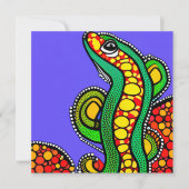 Lizard Liebe Feiertagskarte (Vorderseite)