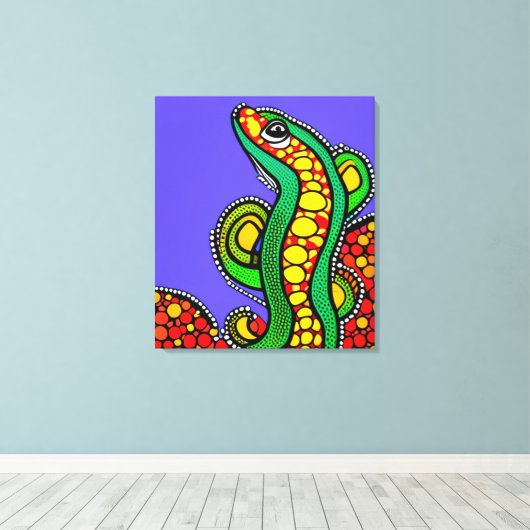 Lizard Liebe Leinwanddruck (Insitu (Holzboden))