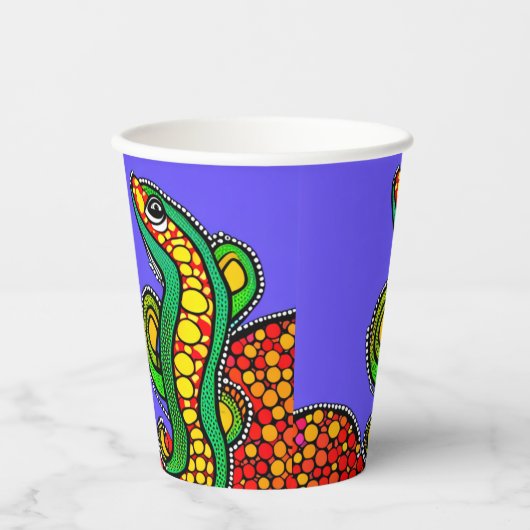 Lizard Liebe Pappbecher (Vorderseite)