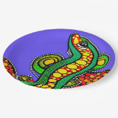 Lizard Liebe Pappteller (Schrägansicht)