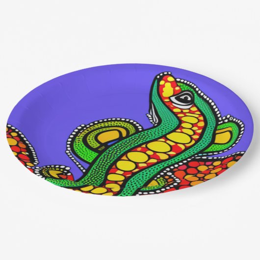 Lizard Liebe Pappteller (Schrägansicht)