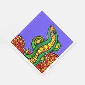 Lizard Liebe Serviette (Ecke)