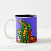 Lizard Liebe Zweifarbige Tasse (Links)