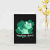 Lizard Lizard Lizard Elio Meme Funny Design T-shir Karte (Gelbe Blume)