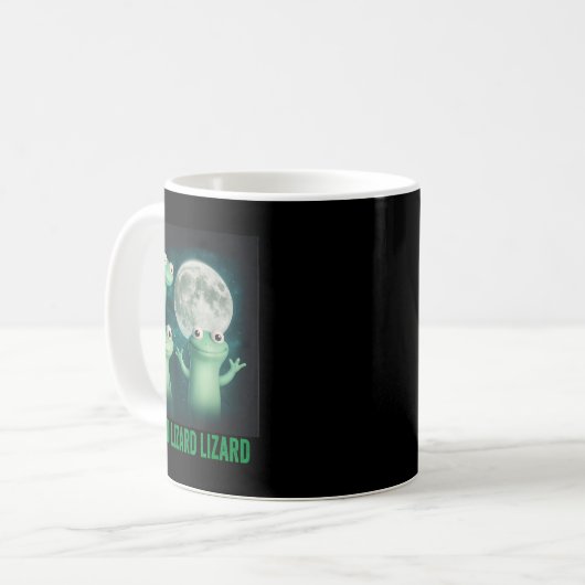 Lizard Lizard Lizard Funny Lizard Moon Trending Me Kaffeetasse (Vorderseite Links)