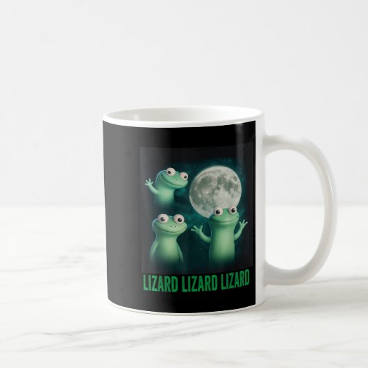 Lizard Lizard Lizard Funny Lizard Moon Trending Me Kaffeetasse (Rechts)
