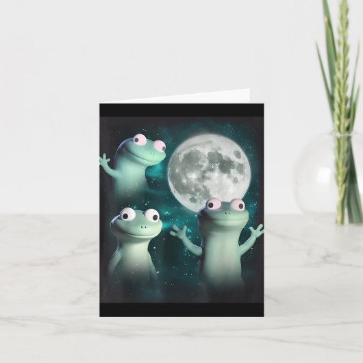 Lizard Lizard Lizard Funny Lizard Moon Trending Me Karte (Vorderseite)