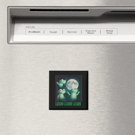 Lizard Lizard Lizard Funny Lizard Moon Trending Me Magnet (In Situ (Geschirrspüler))