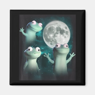 Lizard Lizard Lizard Funny Lizard Moon Trending Me Magnet