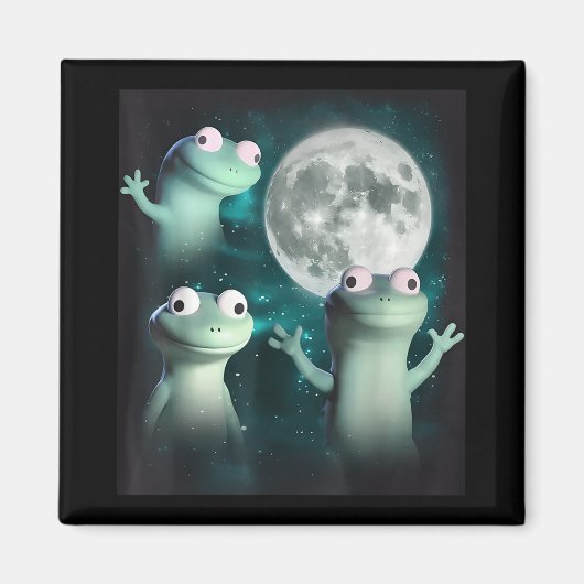 Lizard Lizard Lizard Funny Lizard Moon Trending Me Magnet (Vorne)