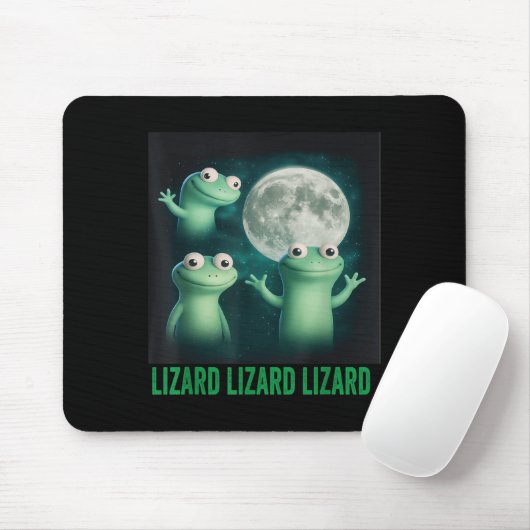 Lizard Lizard Lizard Funny Lizard Moon Trending Me Mousepad (Mit Mouse)