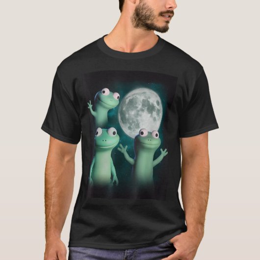 Lizard Lizard Lizard Funny Lizard Moon Trending Me T-Shirt (Vorderseite)