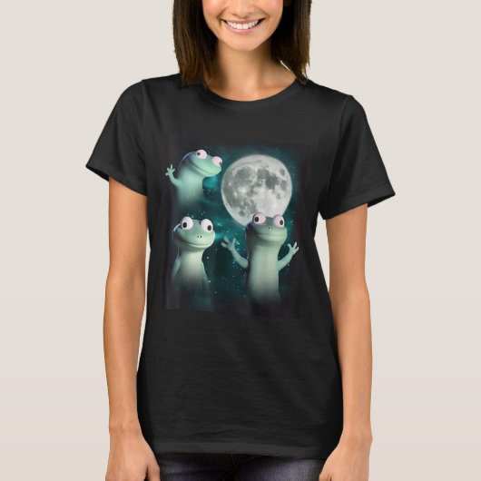 Lizard Lizard Lizard Funny Lizard Moon Trending Me T-Shirt (Vorderseite)
