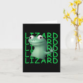 Lizard Lizard Lizard Funny Meme _1 Karte (Gelbe Blume)