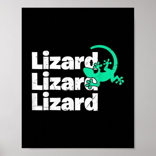 Lizard Lizard Lizard Funny Meme _2 Poster (Vorne)