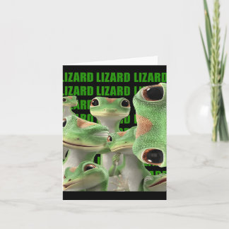 Lizard Lizard Lizard Funny Meme (2 Seite) _1 Karte