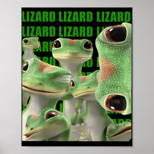 Lizard Lizard Lizard Funny Meme (2 Seite) _1 Poster
